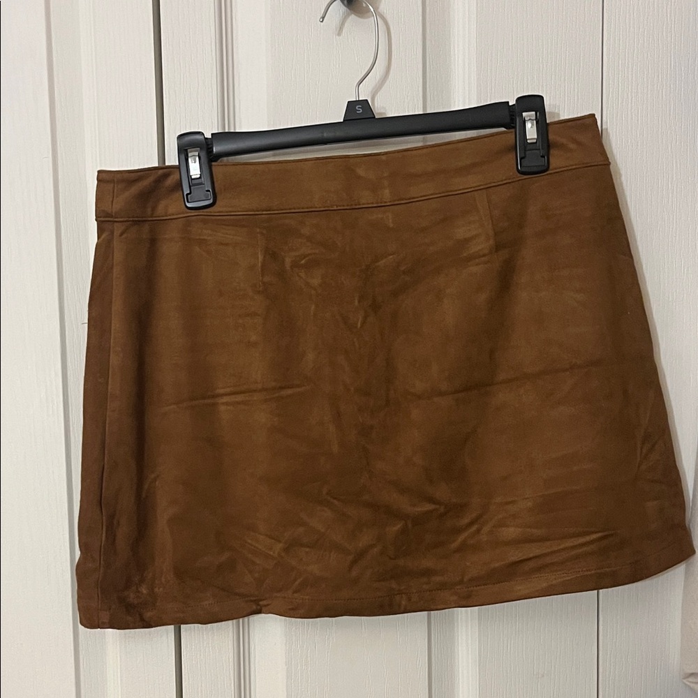 Forever 21 Tan Mini Skirt